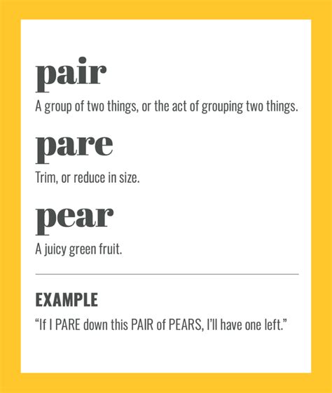 pair vs pairs